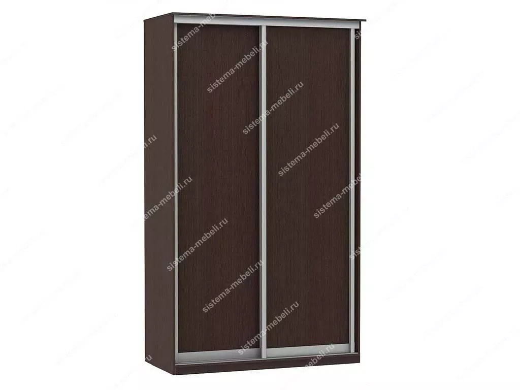 Шкаф купе Модерн 1190х600 2-х дверный 2-х секционный глухой венге